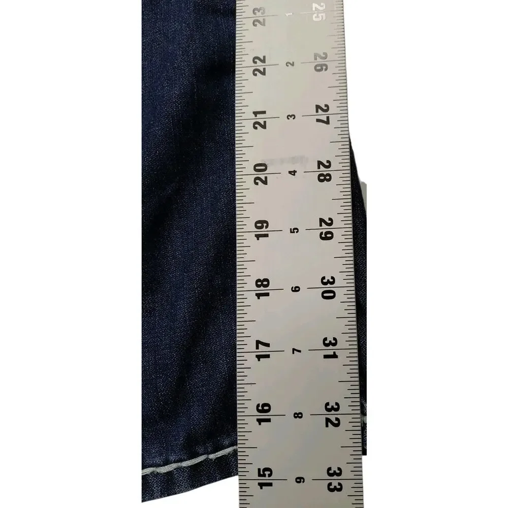 True Religion Slim Embroidered Boot Cut Stich Red Size 40x33